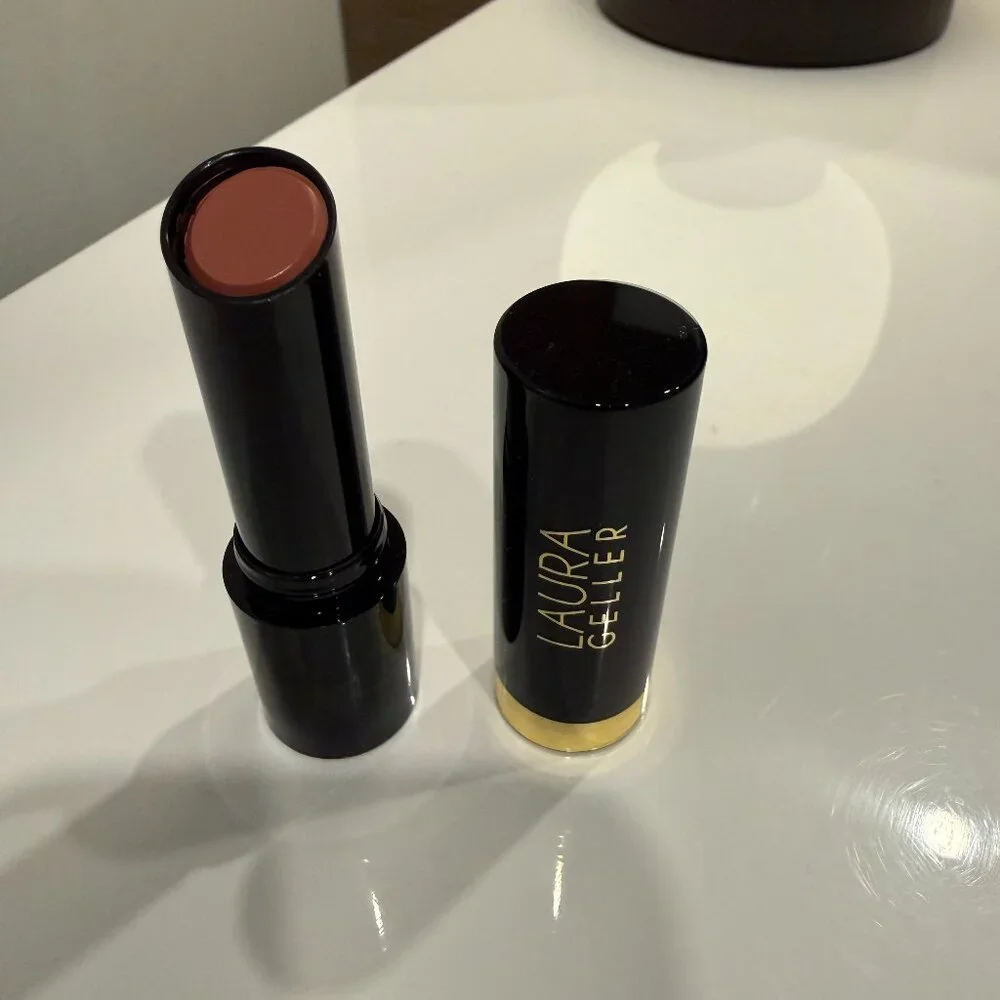 Laura Geller Makeup Set NEW Ethereal Rose Blush + Smart Pout Lipstick Brilliant